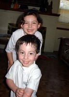 Jordan and Jessie ready for beach